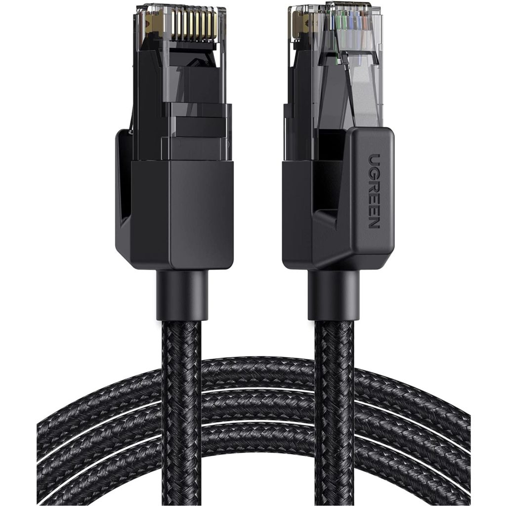  UGREEN Cat 6 Ethernet Cable Braided Cat6 Gigabit High Speed 1000Mbps Internet Cable RJ45 Shielded Network LAN Cord Compatible for PC PS5 PS4 PS3 Xbox Smart TV Router 3FT