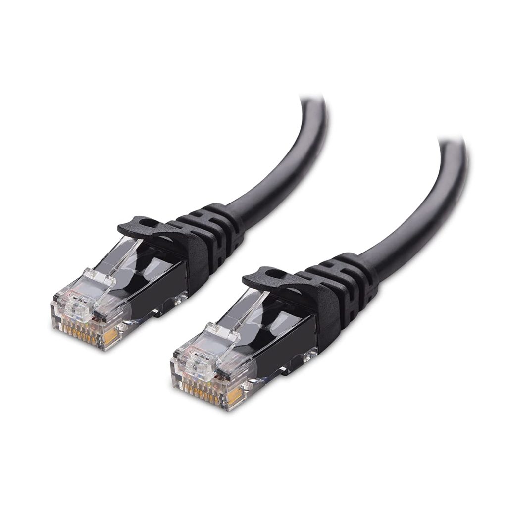 Cable Matters Snagless Cat 6 Ethernet Cable 25 ft (Cat 6 Cable, Cat6 Cable, Internet Cable, Network Cable) in Black 