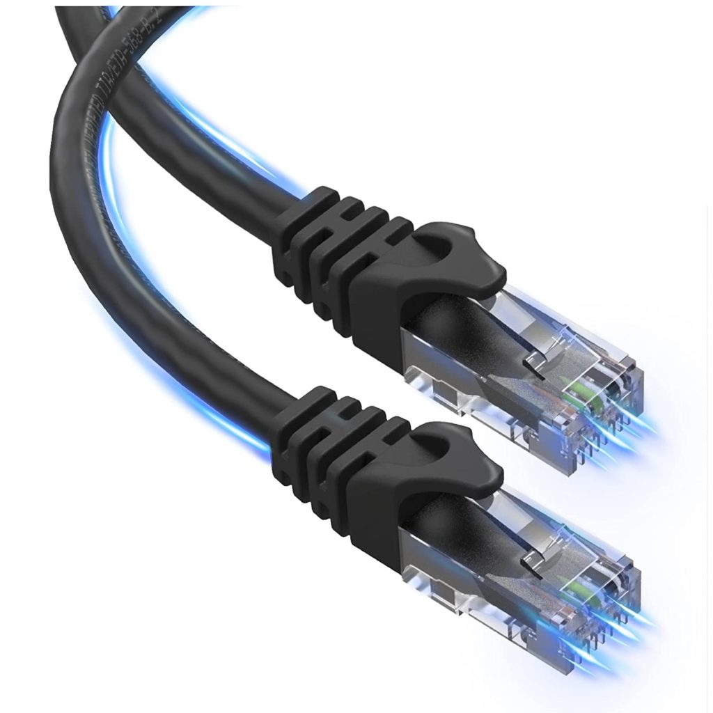 Cat6 Ethernet Cable, 100 ft - RJ45, LAN, UTP CAT 6, Network, Patch, Internet Cable - 100 Feet