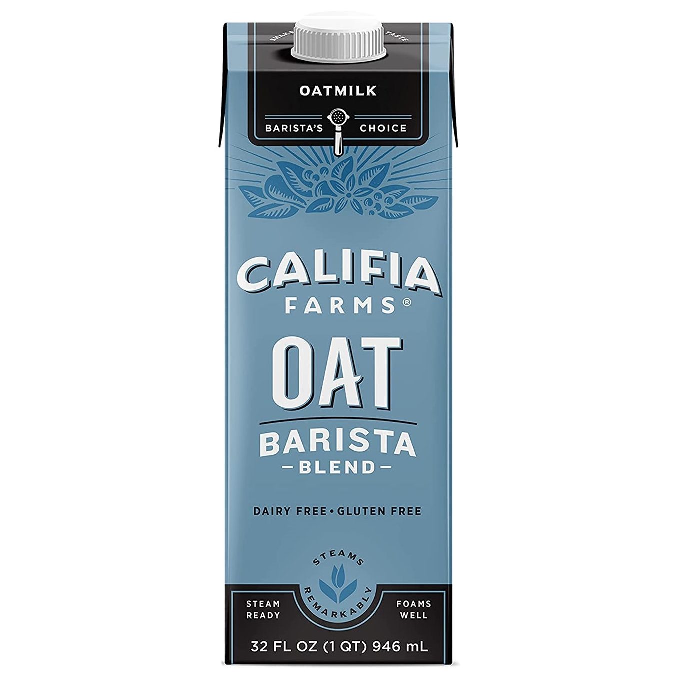 Califia Farms Oat Milk, Barista Blend, 32 Fl. Oz (Pack of 6) - Packaging May Vary