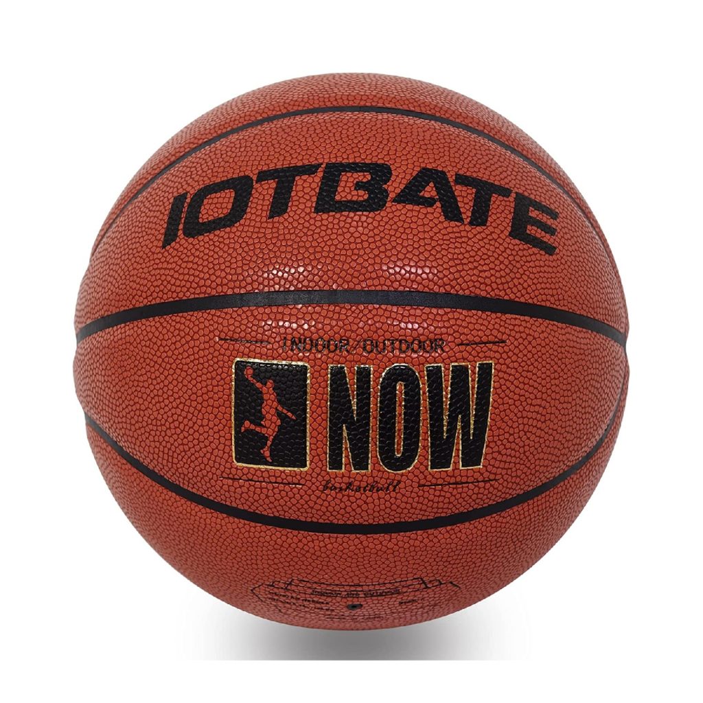 IOTBATE Basketball 29.5" Standard Offical Size 7 Indoor Outdoor Basketball Pu Leather Game Basketball for Mens Womens Youth (Deflated) 
