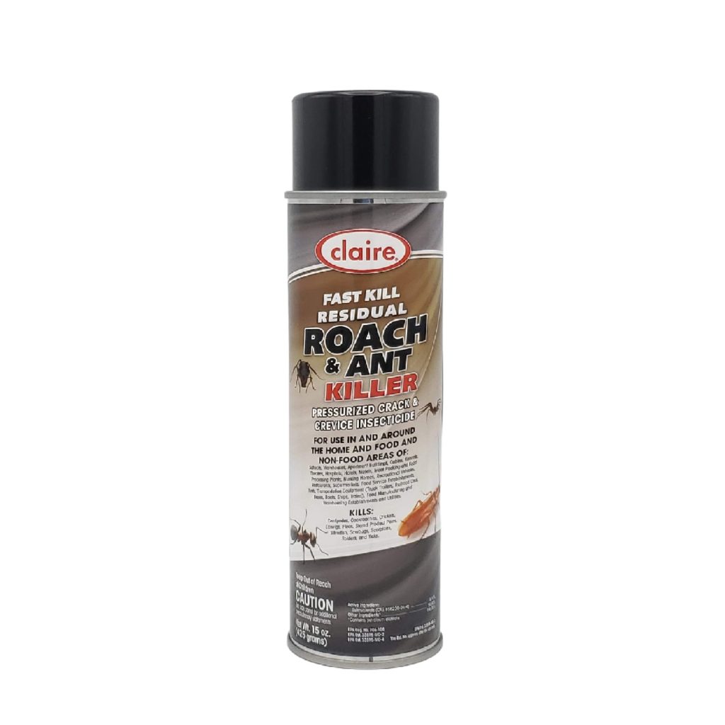 Claire Manufacturing Fast Kill Residual Roach & Ant Killer, 15 oz. can, 1 Count