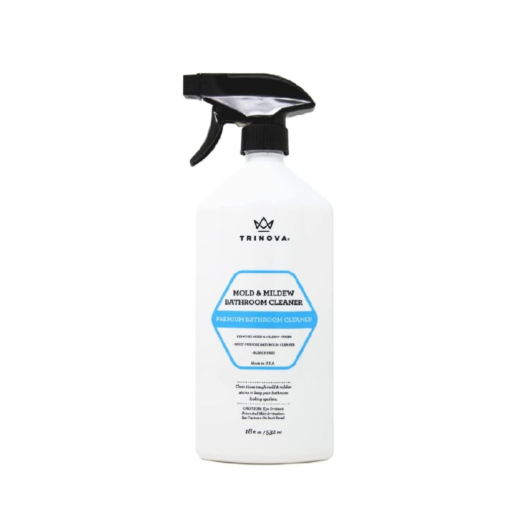TriNova Mold and Mildew Bathroom Cleaner - Made in USA, Daily Shower & Bathroom Bleach-Free, Scrub-Free Cleaning Spray, Use it on Tile, Grout, Floor, Tub and More.
