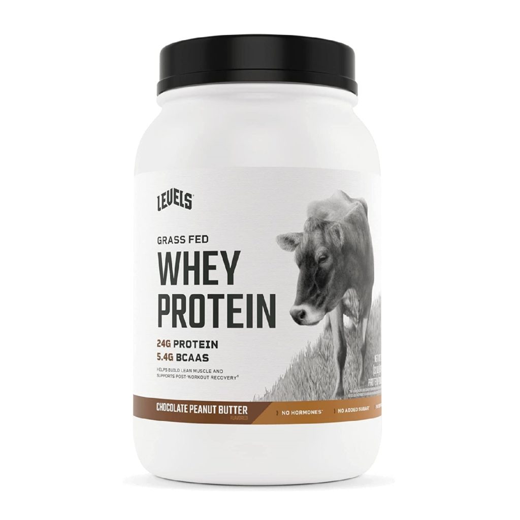 Best Tasting Protein Powder 11 Levels Grass Fed 100% Whey Protein, No GMOs, Chocolate Peanut Butter, 2LB