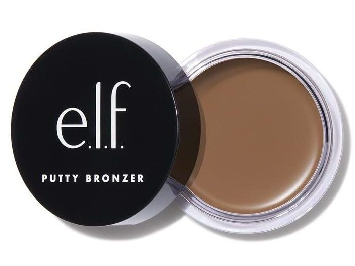 e.l.f. Putty Bronzer, Creamy & Highly Pigmented Formula, Creates a Long-Lasting Bronzed Glow, Infused with Argan Oil & Vitamin E, Honey Drip, 0.35 Oz (10g)