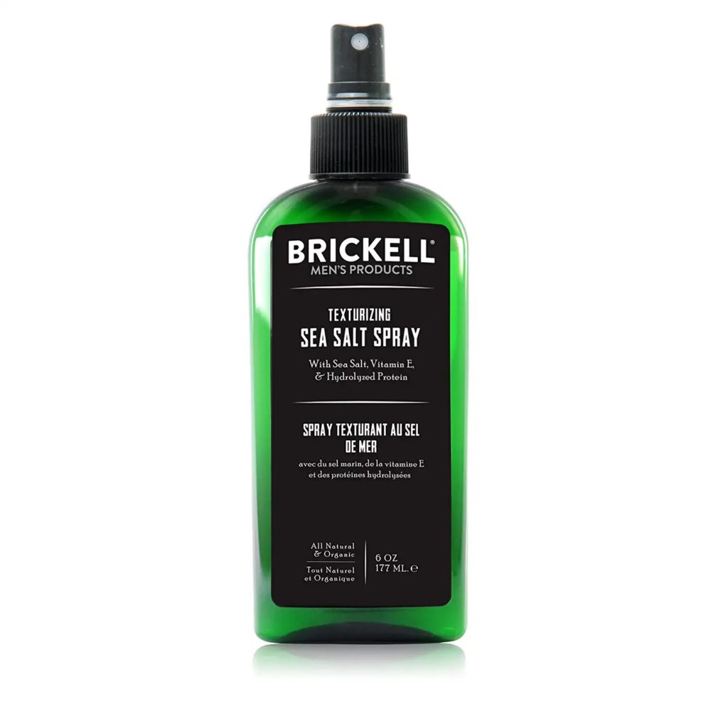 Brickell Men's Texturizing Sea Salt Spray for Men, Natural & Organic
