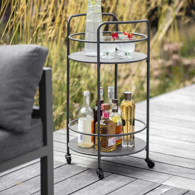 Garden Trading Round Drinks Trolley Carbon Review