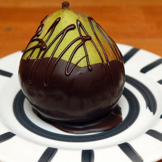 Harry and David Belgian Chocolate-Dipped Pears 