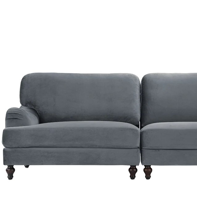 Sofamania Nile (2) Piece Convertible Velvet Sofa