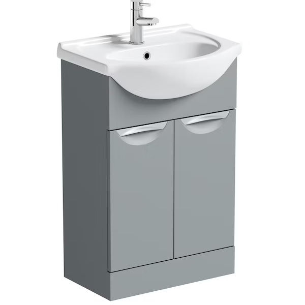 Victoria Plum Orchard Elsdon Stone Grey Floorstanding Vanity Unit And Ceramic Basin 550mm With Tap Review