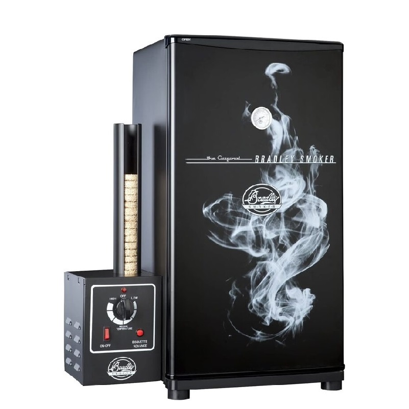 Bradley Smoker Digital 4-Rack Electric Outdoor BBQ Smoker, Vertical Food Smoker