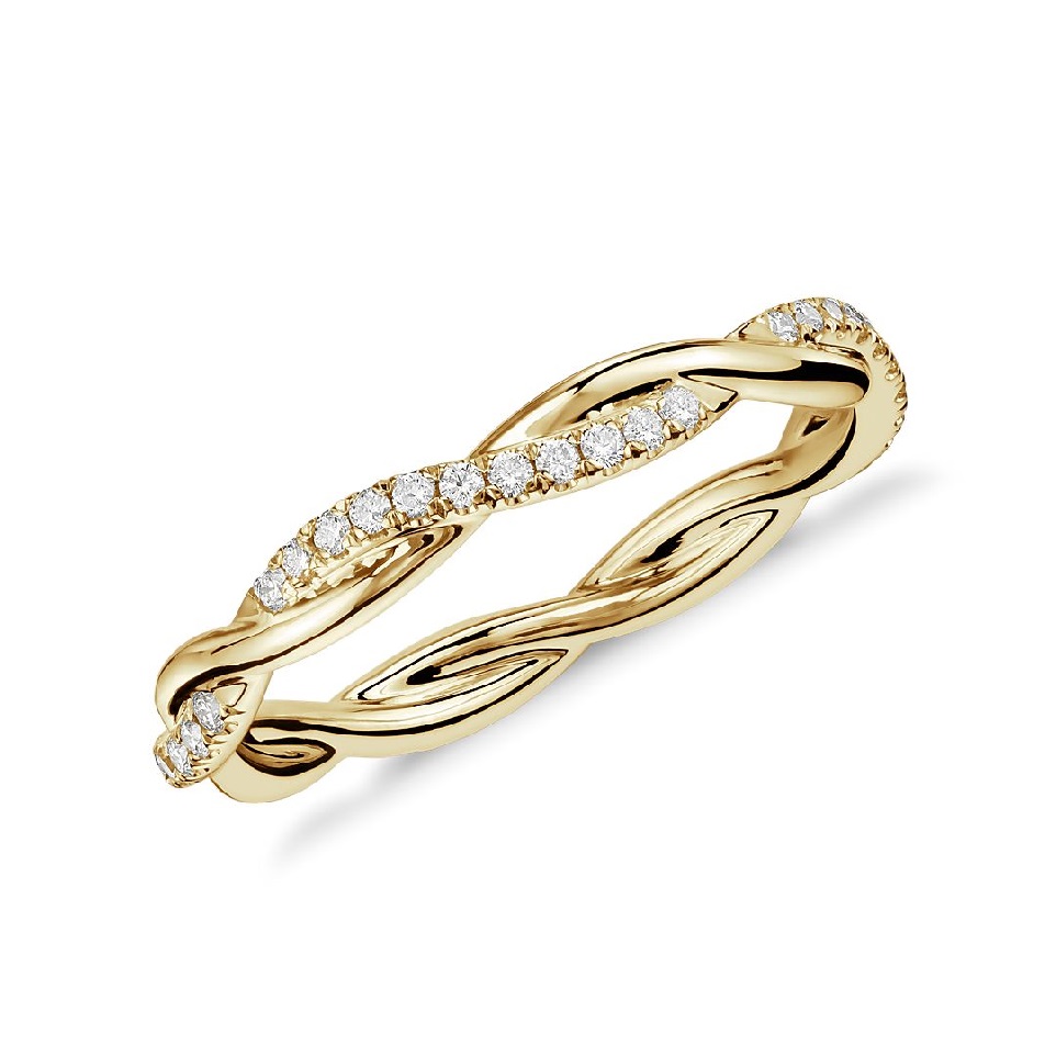 Blue Nile - Petite Twist Diamond Eternity Ring

https://www.bluenile.com/wedding-rings/petite-twist-14k-yellow-gold-eternity-wedding-ring_74945