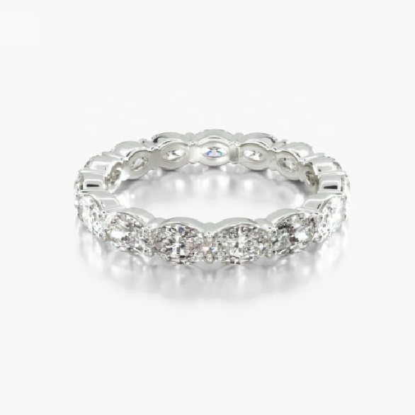 James Allen - 14K White Gold East West Oval Diamond Eternity Ring

https://www.jamesallen.com/wedding-rings/matching-bands/14k-white-gold-east-west-oval-diamond-eternity-ring-item-126611