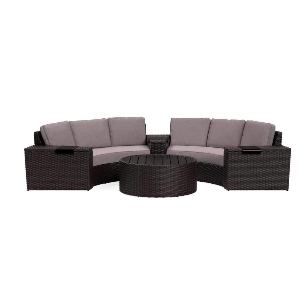 Yardbird Elliot Outdoor 6-Piece Sofa  https://yardbird.com/collections/outdoor-sectional-furniture/products/6-piece-elliot-round-sectional-set/