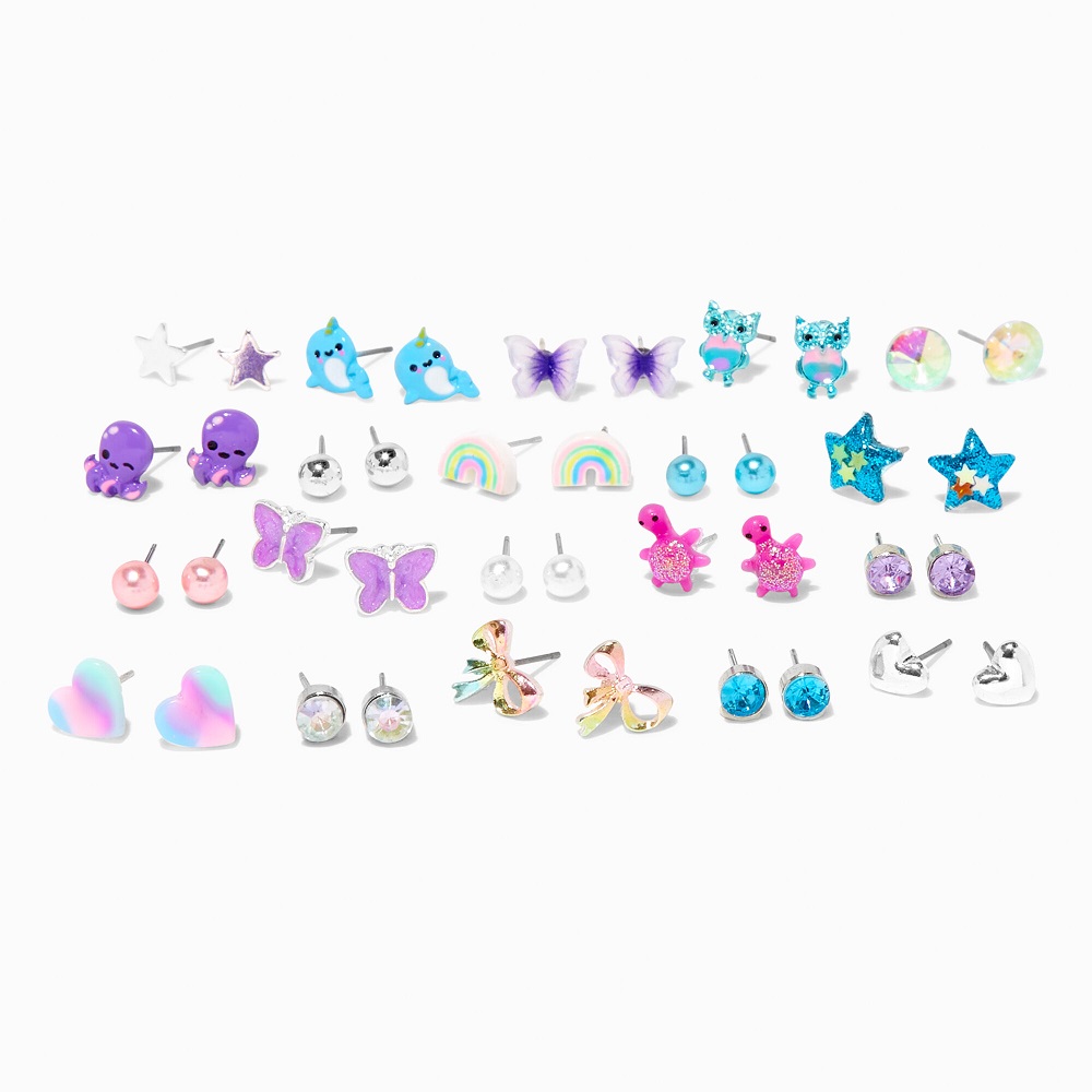 Claire’s Blue Sea Life Mixed Stud Earrings (20 Pack) Review