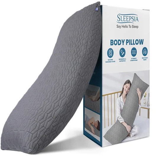 Sleepsia Full Body Pillow for Side Sleepers Review