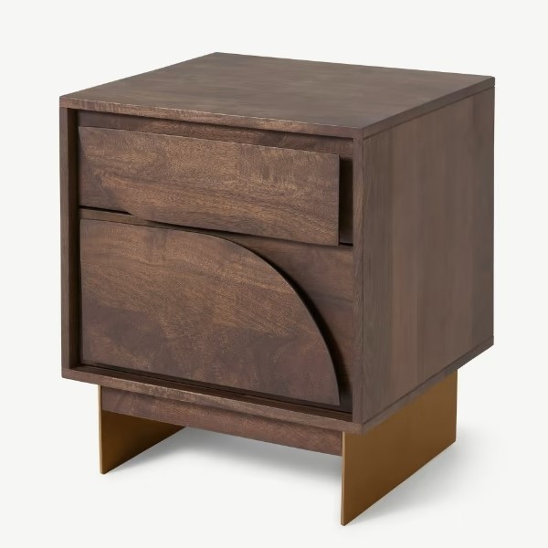 Made.com Keala Bedside Table, Mango Wood 