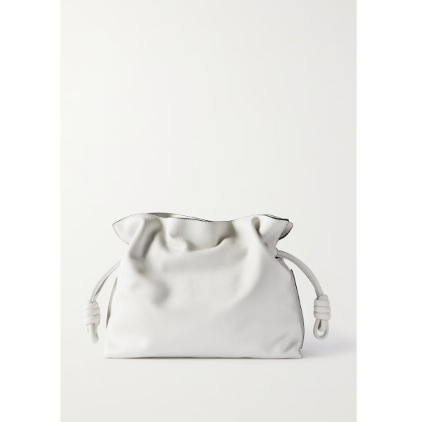 Net-A-Porter Loewe Flamenco Medium Leather Clutch 