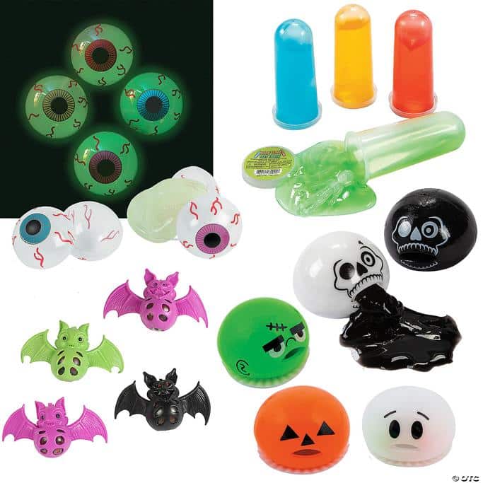 Oriental Trading Halloween Sticky & Slime Giveaway Kit - 60 Pc. Review 