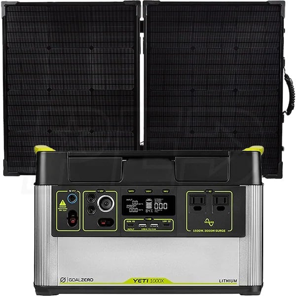Goal Zero Yeti 1000X + Boulder 200 Briefcase Solar Generator