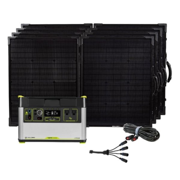 Goal Zero Yeti 1500X + (4) Boulder 100 Briefcase Solar Generator