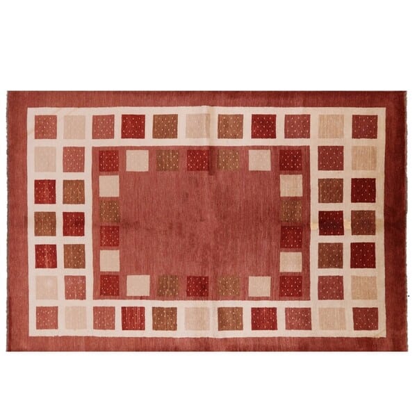 Manhattan Rugs Hand-Knotted Gabbeh Wool Area Rug