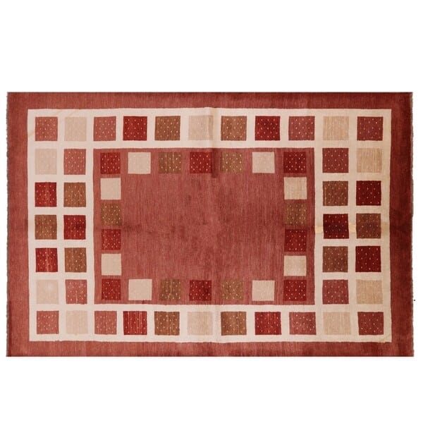 Manhattan Rugs Hand-Knotted Gabbeh Wool Area Rug