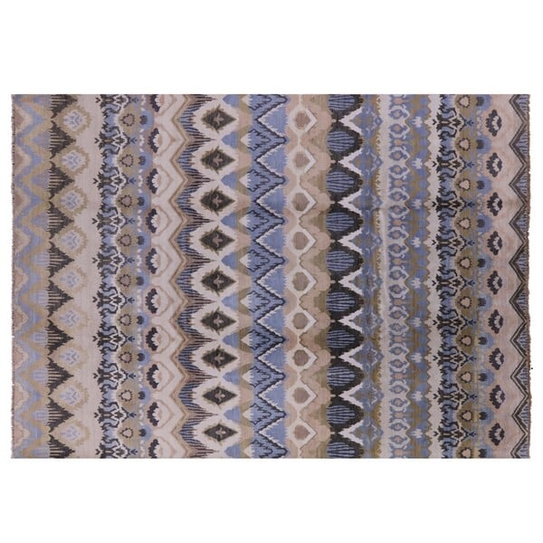 Manhattan Rugs Ikat Hand-Knotted Wool Rug