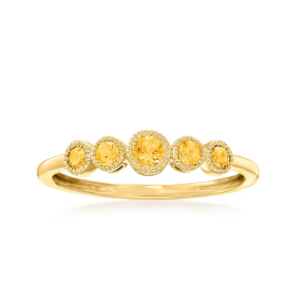 Ross-Simons Citrine Ring in 14kt Yellow Gold Review
