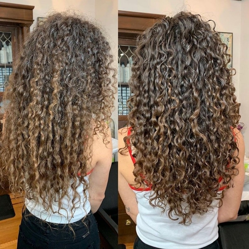 Curly Hair Layers Before and After: A Transformative Look