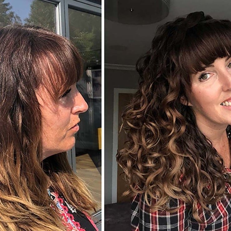 Curly Hair Layers Before and After: A Transformative Look