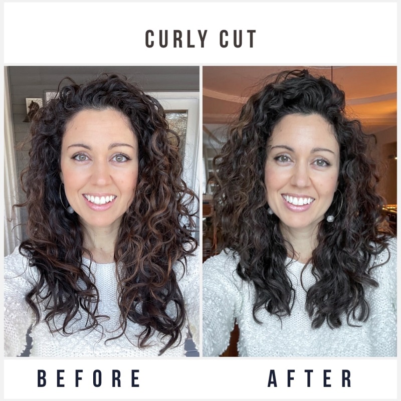 Curly Hair Layers Before and After: A Transformative Look