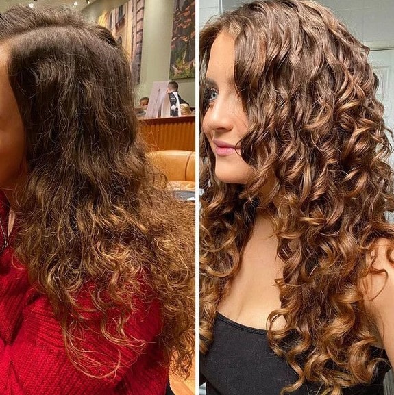 Curly Hair Layers Before and After: A Transformative Look