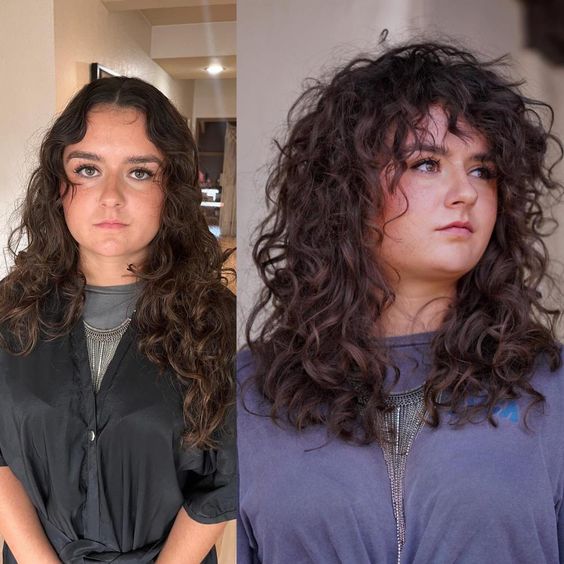 Curly Hair Layers Before and After: A Transformative Look