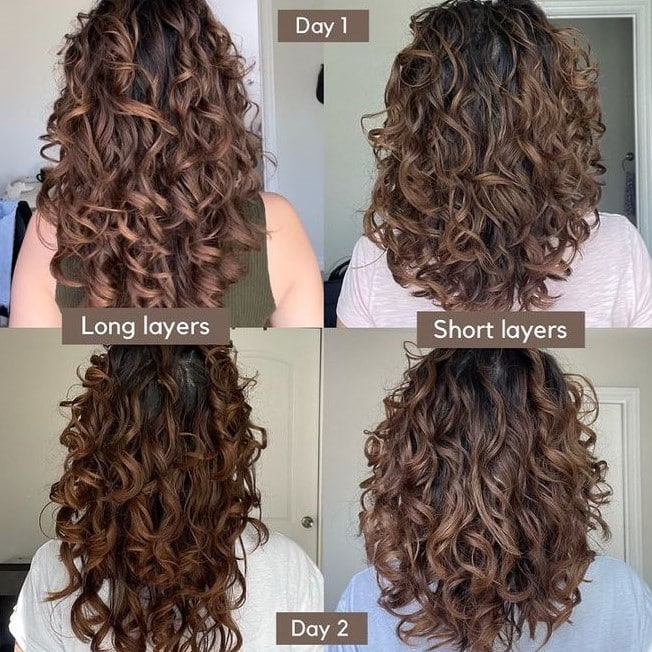 Curly Hair Layers Before and After: A Transformative Look