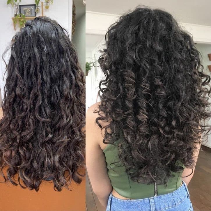 Curly Hair Layers Before and After: A Transformative Look