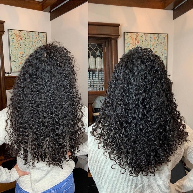 Curly Hair Layers Before and After: A Transformative Look