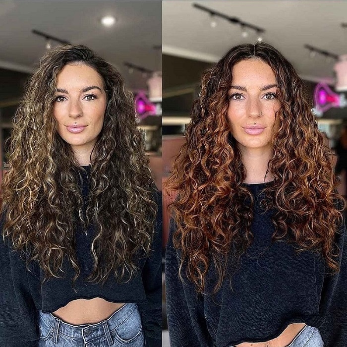 Curly Hair Layers Before and After: A Transformative Look