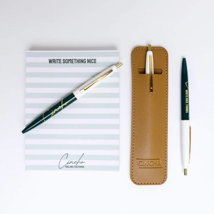 Cincha Travel Hotel Pen & Notepad Set
