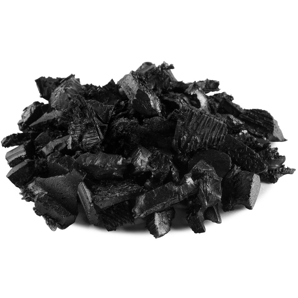Go Hardwood Playsafer Recycled Painted Black Rubber Mulch (40 lbs/bag- 1.54cf)