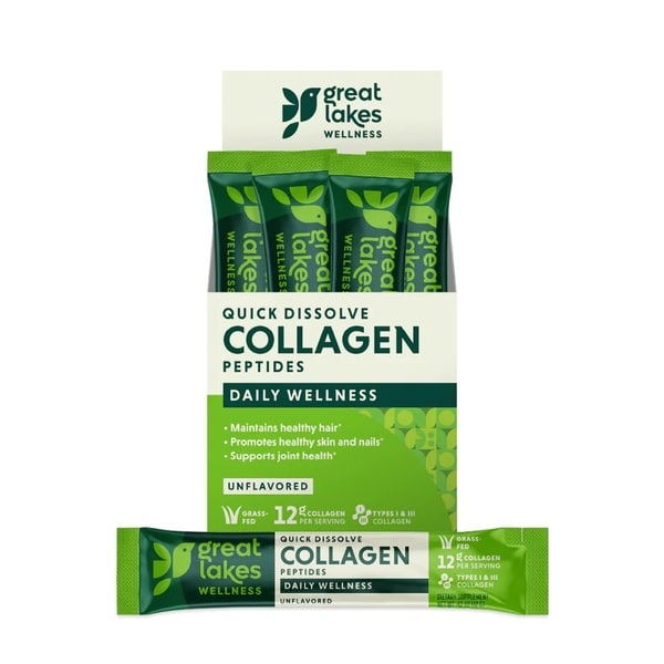 Great Lakes Wellness 20CT Collagen Peptides Stick Pack