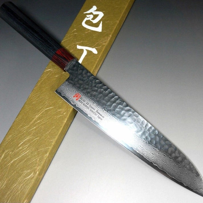 Hocho Knife Iseya I-Series 33 Layer VG-10 Damascus Hammered Japanese Chef's Gyuto Knife 210mm Review