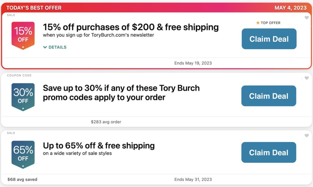 Shop Tory Burch’s Spring Seasonal Sale: Get up to 50% Off All Items 1 Shop Tory Burch’s Spring Seasonal Sale: Get up to 50% Off All Items 1