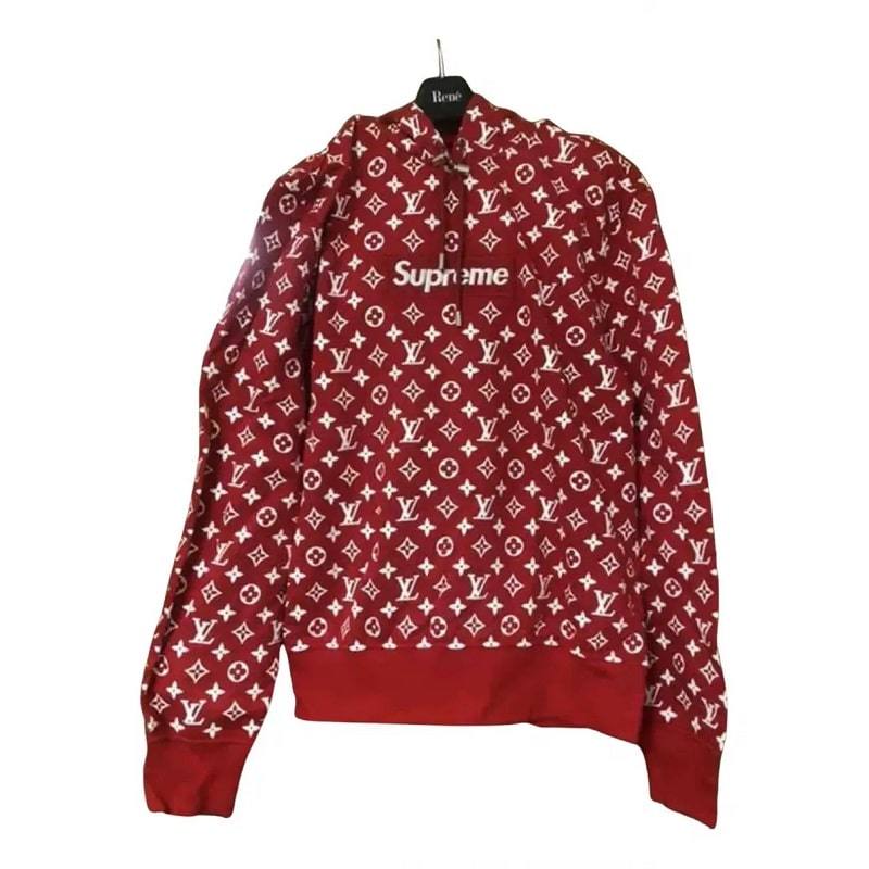 Vestiaire Collective Louis Vuitton x Supreme Red Cotton Knitwear & Sweatshirt Review