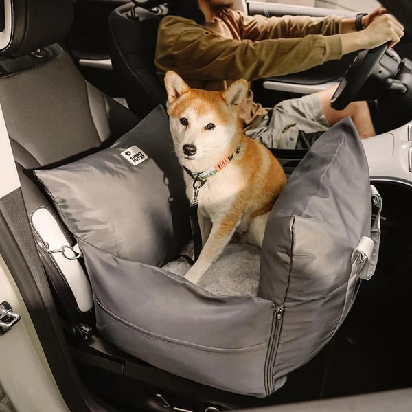 FunnyFuzzy Waterproof Dog Car Seat Bed - First Class Review
