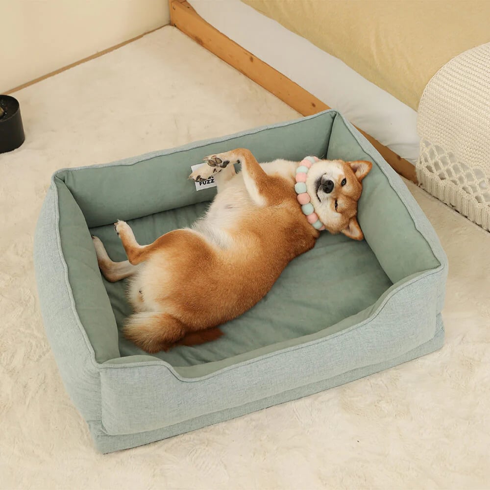 FunnyFuzzy Dog Bed Square Bread Review