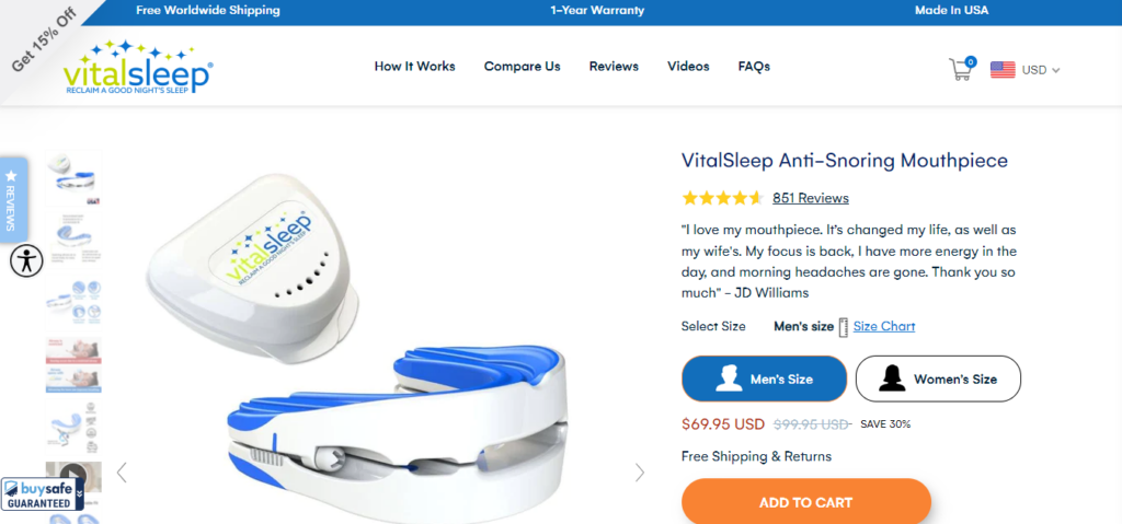 VitalSleep Review: Does This Anti-Snoring Mouthpiece Really Work?